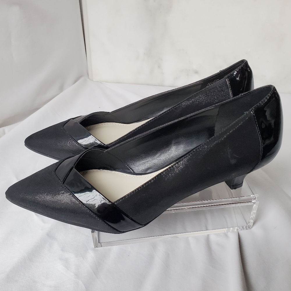 Anne Klein Black Kitten Heels